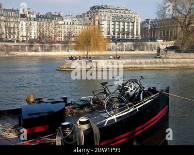 Die Küste entlang der seine, Ile-de-France, Paris, Frankreich Stockfoto