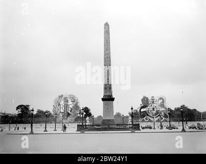 Place De La Concorde in Paris. Stockfoto