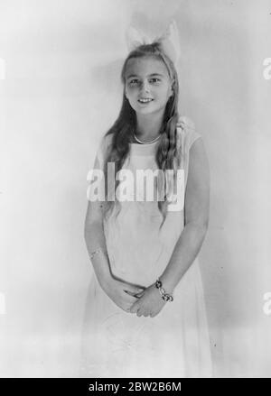 Prinzessin Cecile von Preußen, zweite Tochter des ehemaligen Kronprinzen Wilhelm von Deutschland. [Cecile von Preussen, Enkelin des deutschen Kaisers Wilhelm II.] April 1931 Stockfoto