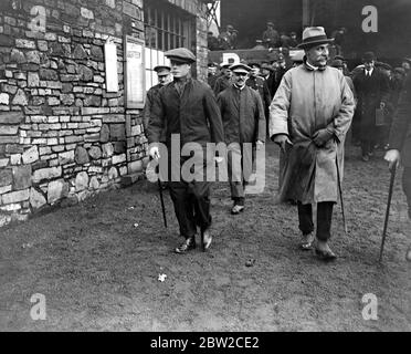 Prince of Wales Besuch der Industriezentren von South Wales. 23 Februar 1918 Stockfoto