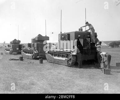 1. Panzerbrigade, Salisbury Plain, Dienstleistungen. Bis 20. August 1935 Stockfoto