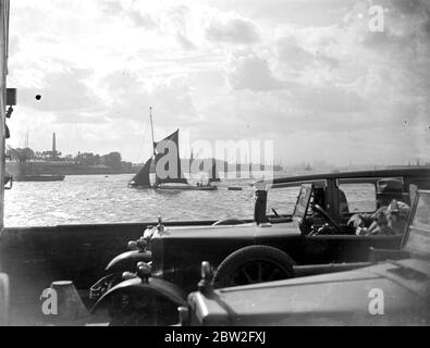 Woolwich Fähre (abends). 1934 Stockfoto