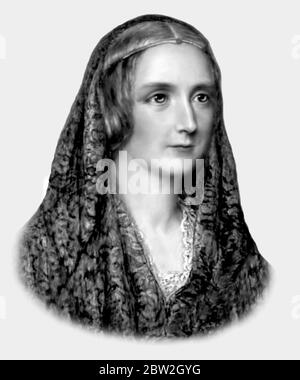 Mary Shelley 1797-1851 Englische Schriftstellerin Stockfoto