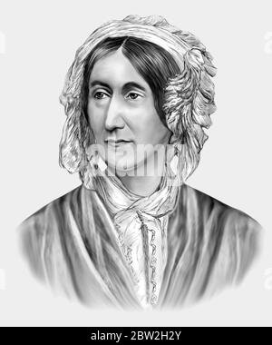 Mary Somerville 1780-1872 Schottische Wissenschaftsschriftstellerin Polymath Stockfoto