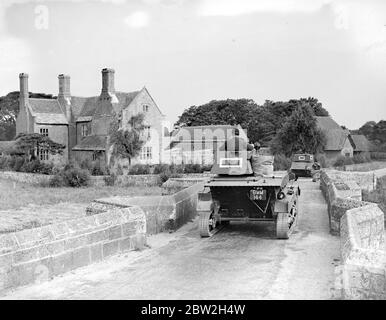 Panzer der 1. Panzerbrigade, in der Nähe der Salisbury Plain. Bis 20. August 1935 Stockfoto