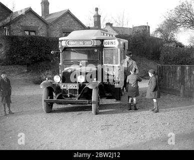 Mobile Shop: Robins Shop Bedford LKW. 1933 Stockfoto