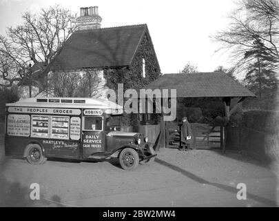 Mobile Shop: Robins Shop Bedford LKW. 1933 Stockfoto