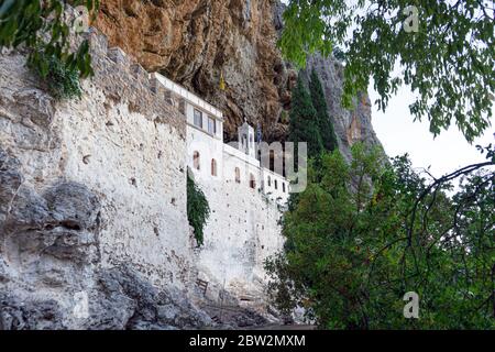 Das Kloster des Heiligen Dimitrios Avgou in Argolida, Peloponnes, Griechenland. Stockfoto