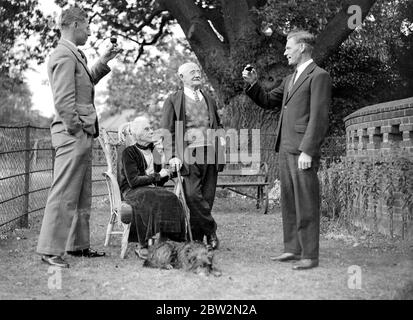 Hast Diamond Wedding. 1934 Stockfoto