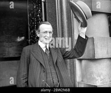 Lord Lothian, neu ernannter britischer Botschafter in Washington. Verlässt seine Aufgaben 28. August 1939 Stockfoto