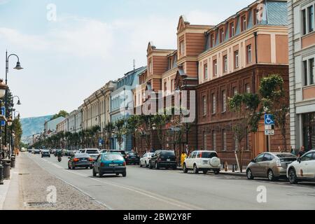 Historische Gebäude auf Davit Aghmashenebeli Ave, Tblisi, Georgia Stockfoto