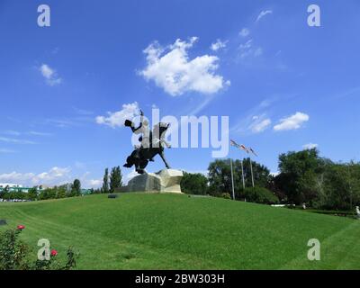 Alexander Suworows Denkmal von Wladimir und Walentin Artamonow, Tiraspol, Stockfoto