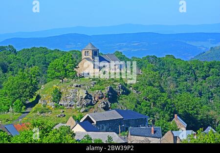 Dauzat sur Vodable Dorf, PuydeDome, AuvergneRhoneAlpes, Massif