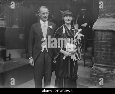 Sir George Cory , 60 Jahre alt General , vermählt in London . 24. Oktober 1934 Stockfoto