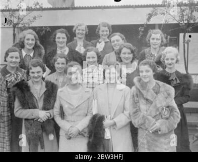 Die schönsten Mädchen Großbritanniens auf Parade in London. 20 Juni 1935 Stockfoto