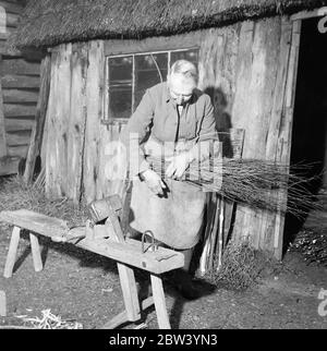 Besom Besen machen Stockfoto