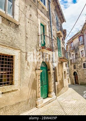 Cusano mutri italienisches Bergdorf. Kampanien Benevento Italia. Stockfoto