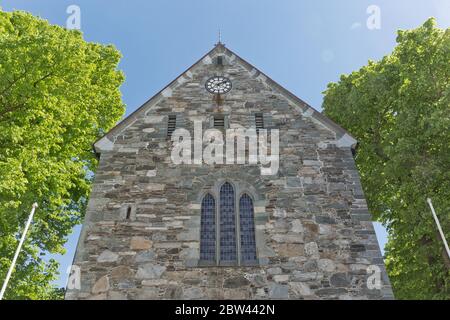 Die Stavanger Kathedrale in Stavanger ist Norwegens älteste Kathedrale. Stockfoto