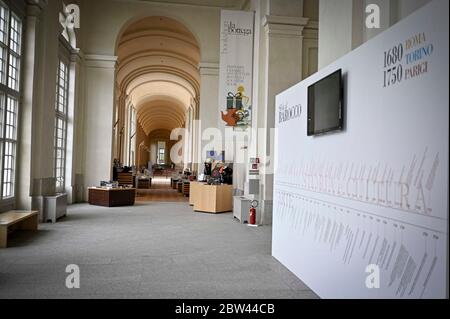 Turin, Italien. Mai 2020. Phase 2 Notruf-19. Pressevorstellung der Ausstellung "Challenge to the Baroque" in der Reggia di Venaria, die am 30. Mai 2020 wieder für die Öffentlichkeit zugänglich ist, im Foto: Credit: Independent Photo Agency/Alamy Live News Stockfoto