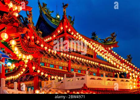 Thean Hou Tempel während das chinesische Laternenfest, Kuala Lumpur, Malaysia Stockfoto