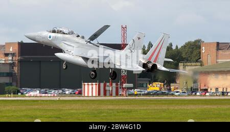 MDD F-15D Eagle, 715, von 133 Sqn, israelische Luftwaffe bei RAF Waddington während der Übung Cobra Warrior, Waddington, Großbritannien, 4. September 2019. Stockfoto