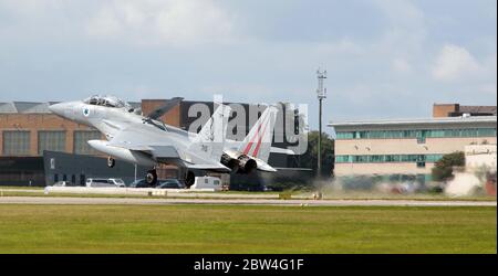 MDD F-15D Eagle, 715, von 133 Sqn, israelische Luftwaffe bei RAF Waddington während der Übung Cobra Warrior, Waddington, Großbritannien, 4. September 2019. Stockfoto
