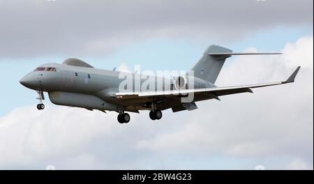 Raytheon Sentinel R1, ZJ692, von 5 Sqn, Royal Air Force bei RAF Waddington während der Übung Cobra Warrior, Waddington, Großbritannien, 4. September 201 Stockfoto