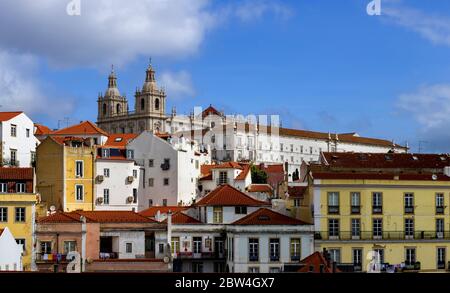Kloster São Vicente de Fora in Lissabon Stockfoto