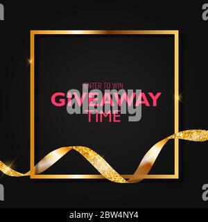 Nehmen Sie Teil, um zu gewinnen. Werbegeschenke. Vektorgrafik Stock Vektor