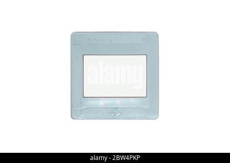 Agfa-Dia-Rahmen isoliert auf weißem Hintergrund Stockfoto