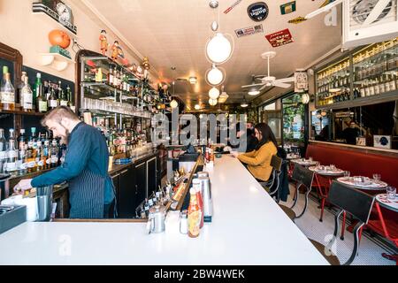 Juliette, französisches Restaurant in Williamsburg, Brooklyn Stockfoto