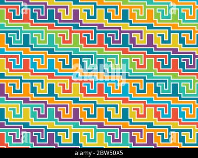 Abstraktes Farbmuster für Textur, Textilien, Verpackung und Dekoration. Stock Vektor