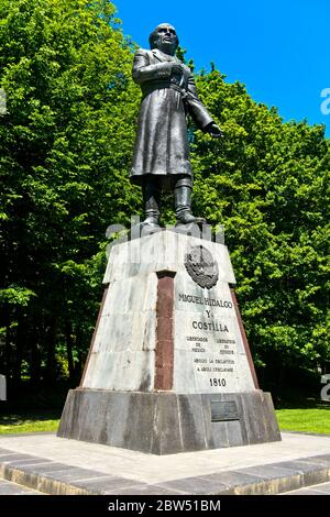 Denkmal für Miguel Hidalgo y Costilla von Juan Olaguíbel, Geschenk Mexikos an die Internationale Arbeitsorganisation, ILO, Genf, Schweiz Stockfoto