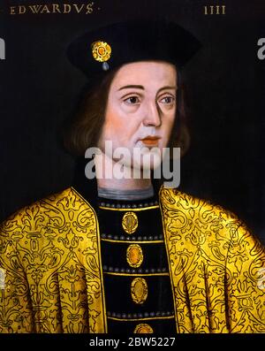 Porträt des Königs Edward IV. Von England (1442-1483), der von 1461-1470 regierte Stockfoto