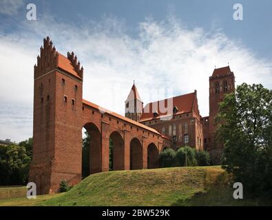 Schloss des Deutschen Ordens - Residenz des Bistums Pomesania in Kwidzyn. Polen Stockfoto