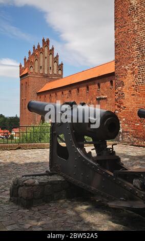 Schloss des Deutschen Ordens - Residenz des Bistums Pomesania in Kwidzyn. Polen Stockfoto