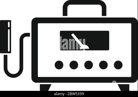 Symbol für Dosimeter-Gerät. Einfache Illustration des Dosimeter-Gerät Vektor-Symbol für Web-Design isoliert auf weißem Hintergrund Stock Vektor