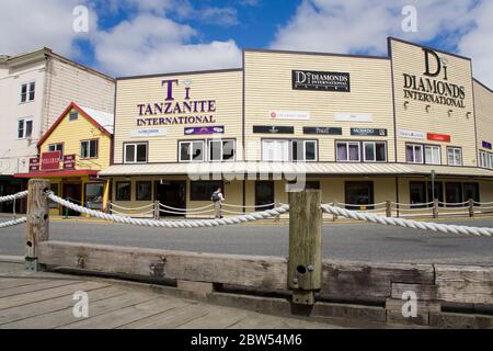 Front Street in Ketchikan, Südost-Alaska, USA Stockfoto