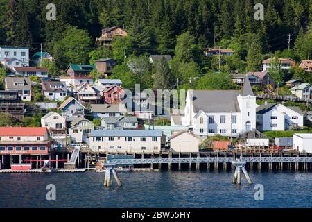 West End District, Ketchikan, Southeast Alaska, USA Stockfoto