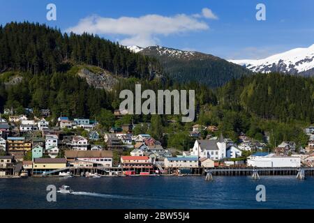 West End District, Ketchikan, Southeast Alaska, USA Stockfoto