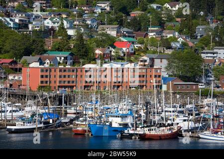 West End District, Ketchikan, Southeast Alaska, USA Stockfoto