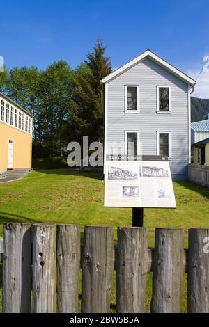 The Old School, Sitka National Historical Park, Baranof Island, Sitka, Südost-Alaska, USA Stockfoto