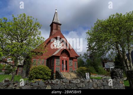 St. Peter's by the Sea Episcopal Church, Sitka, Alaska, USA Stockfoto