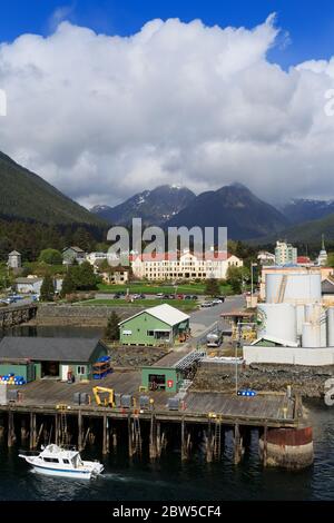 Marine Fuel Depot, Sitka Harbor, Sitka, Alaska, USA Stockfoto