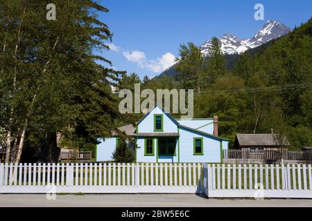 Historisches Moore Homestead, Klondike Gold Rush National Historical Park, Skagway, Südost-Alaska, USA Stockfoto