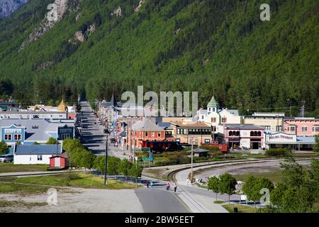 Skagway, Südost-Alaska, USA Stockfoto