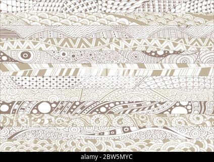 Hintergrund kritzeln. Handgezeichnete abstrakte Hintergrundillustration. Teil des Sets. Stock Vektor