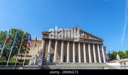 Assemblee Nationale, das französische Parlament in Paris Stockfoto