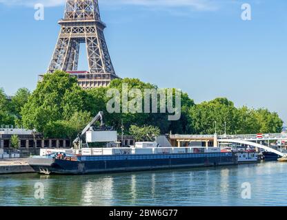 Port de la Bourdonnais in Paris - Frankreich Stockfoto