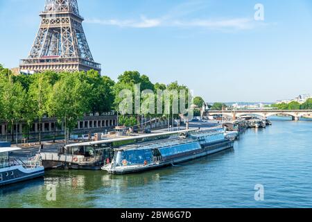 Port de la Bourdonnais in Paris - Frankreich Stockfoto